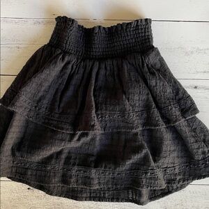 Girls Chelsea & Violet Black Textured Skirt size XL